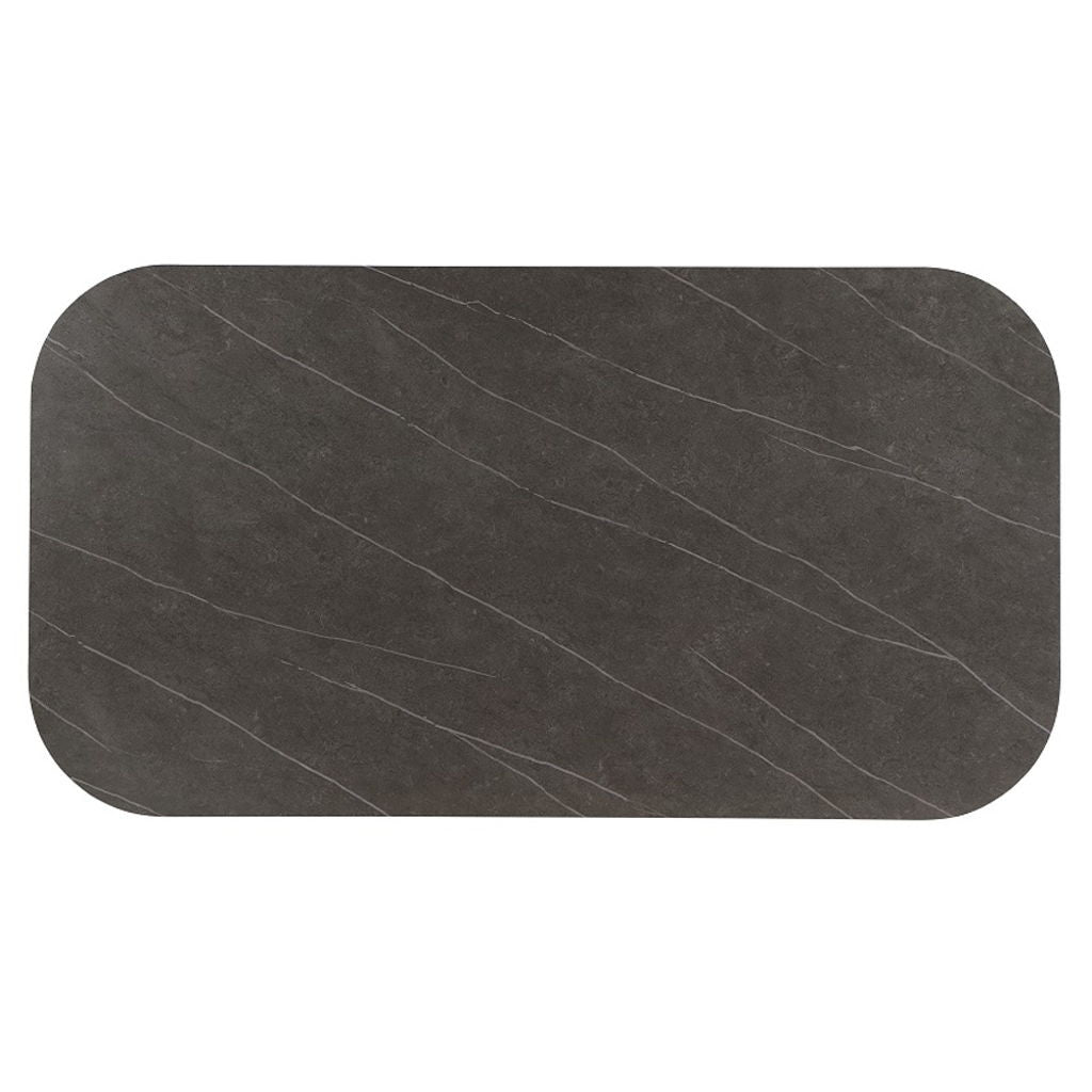 Kasa - Dining Table - Sintered Stone Top & Champagne
