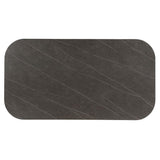 Kasa - Dining Table - Sintered Stone Top & Champagne