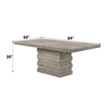 Faustine - Dining Table - Salvaged Light Oak