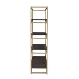 Yumia - Bookshelf - Gold & Walnut