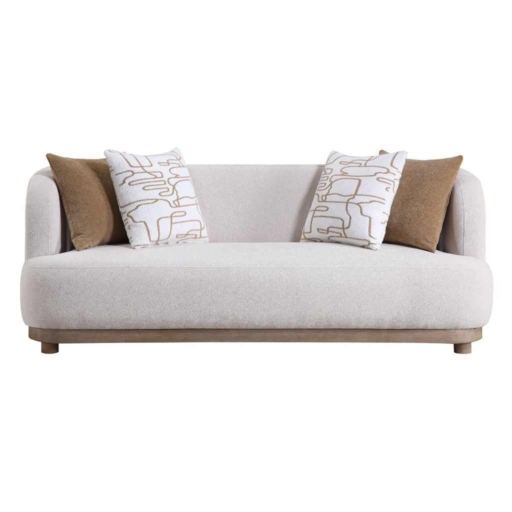 Duncan - Sofa With 4 Pillows - Beige