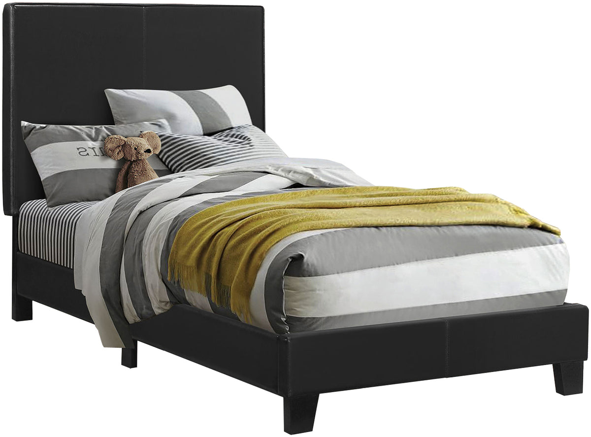 JOHAN Black Platform Bed