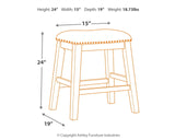 Caitbrook - Upholstered Stool (Set of 2) - Gray