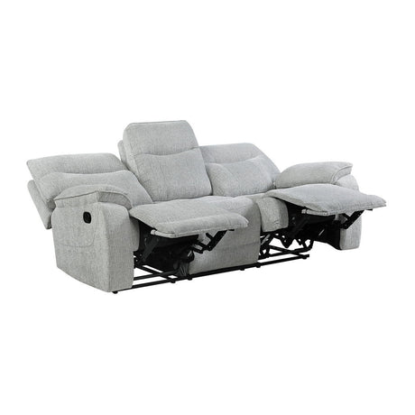 Chablis - Reclining Sofa - Mist Gray
