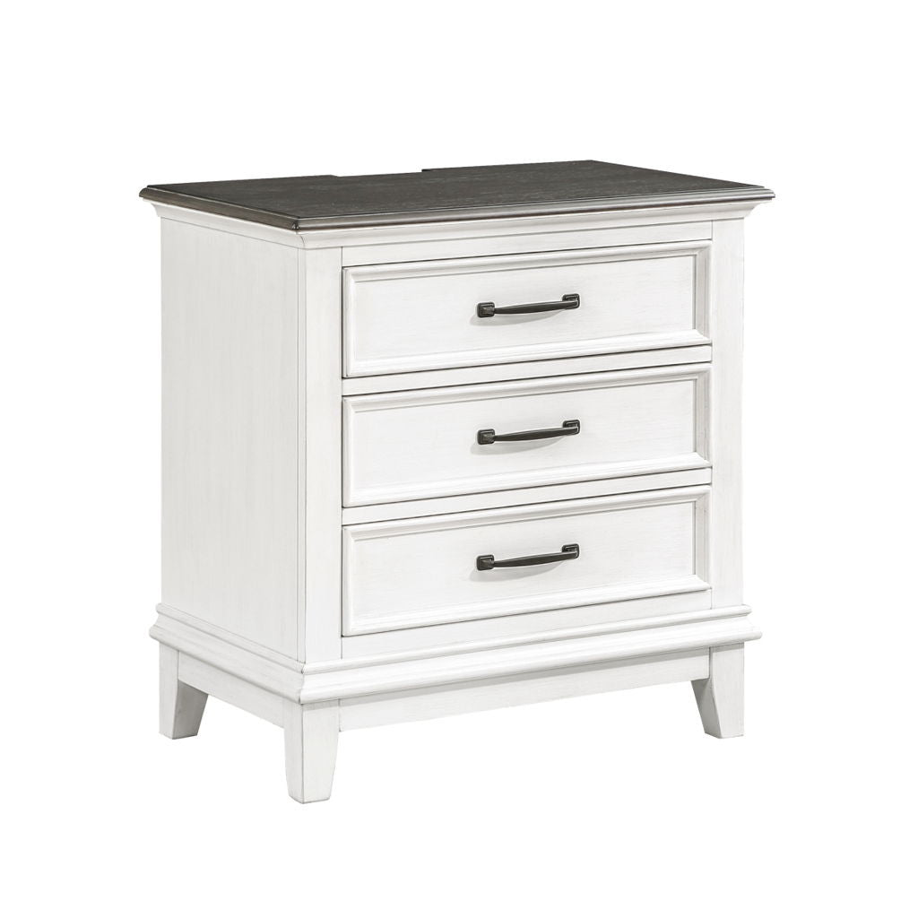 Chesterton - Nightstand - White / Brown