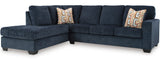 MORIZA Ink Blue 111" Wide Sectional