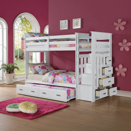 Allentown - Bunk Bed w/Storage Ladder & Trundle