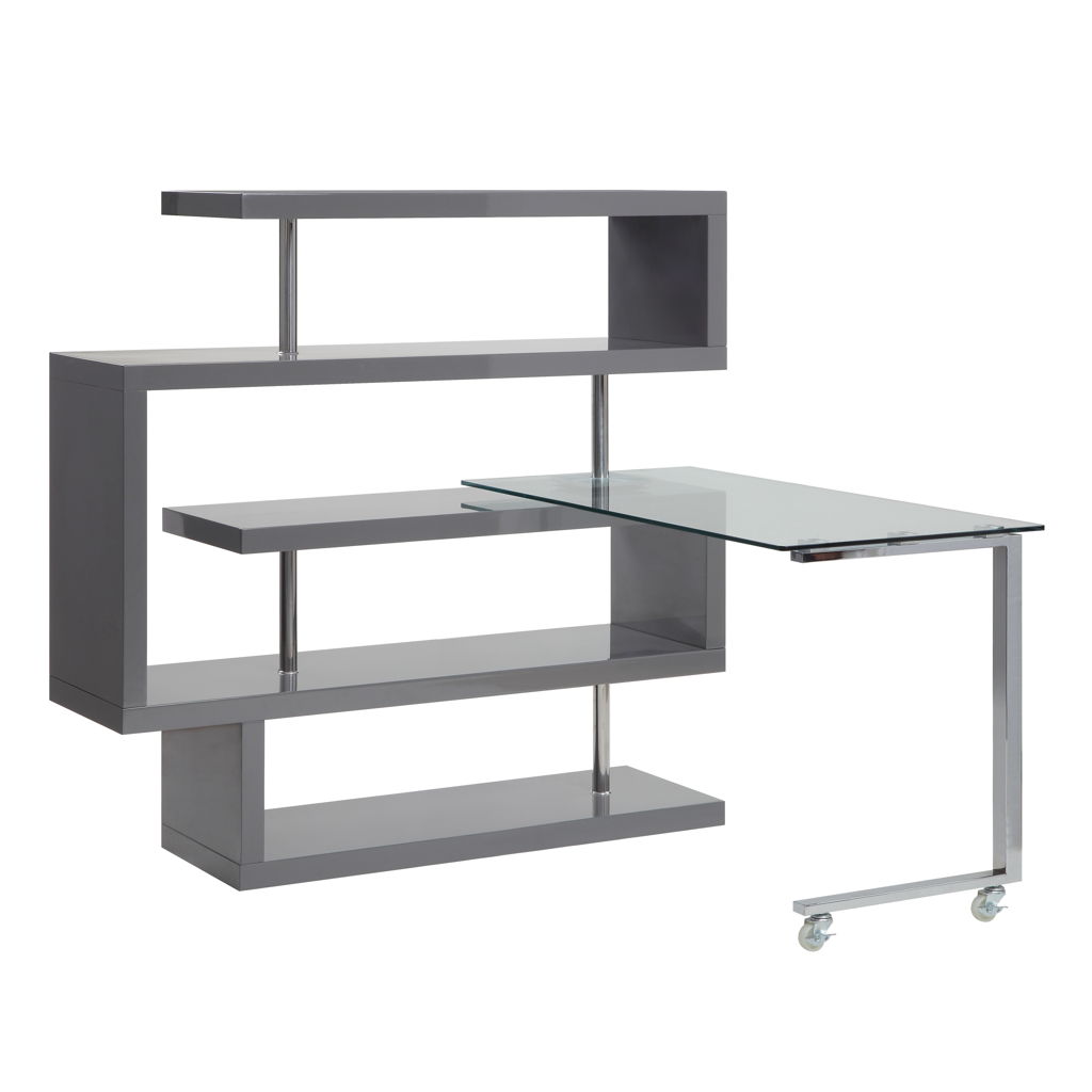 Buck II - Writing Desk With Bookshelf