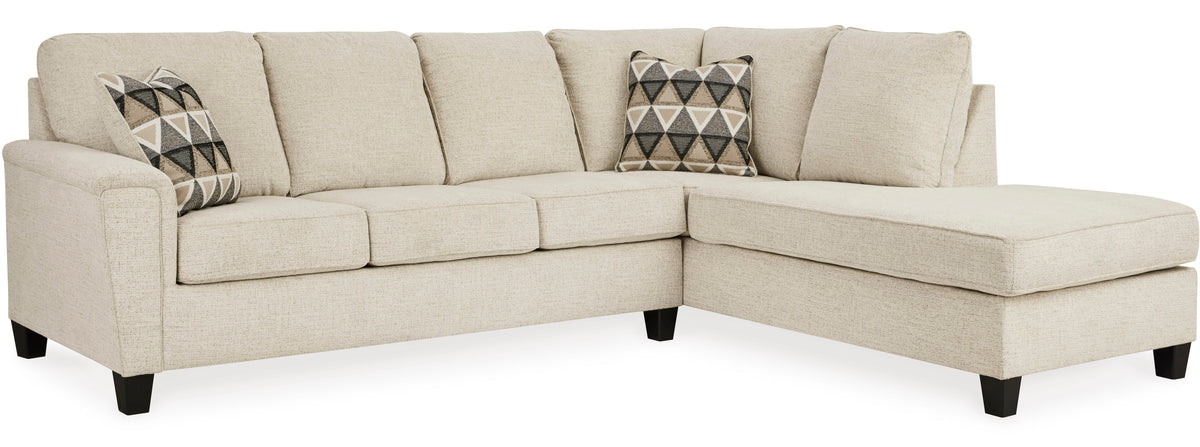 GAVINA Neutral Chenille 117" Wide Sectional