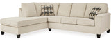GAVINA Neutral Chenille 117" Wide Sectional