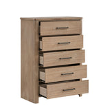 Anika - 5 Drawer Chest - Natural / Brown