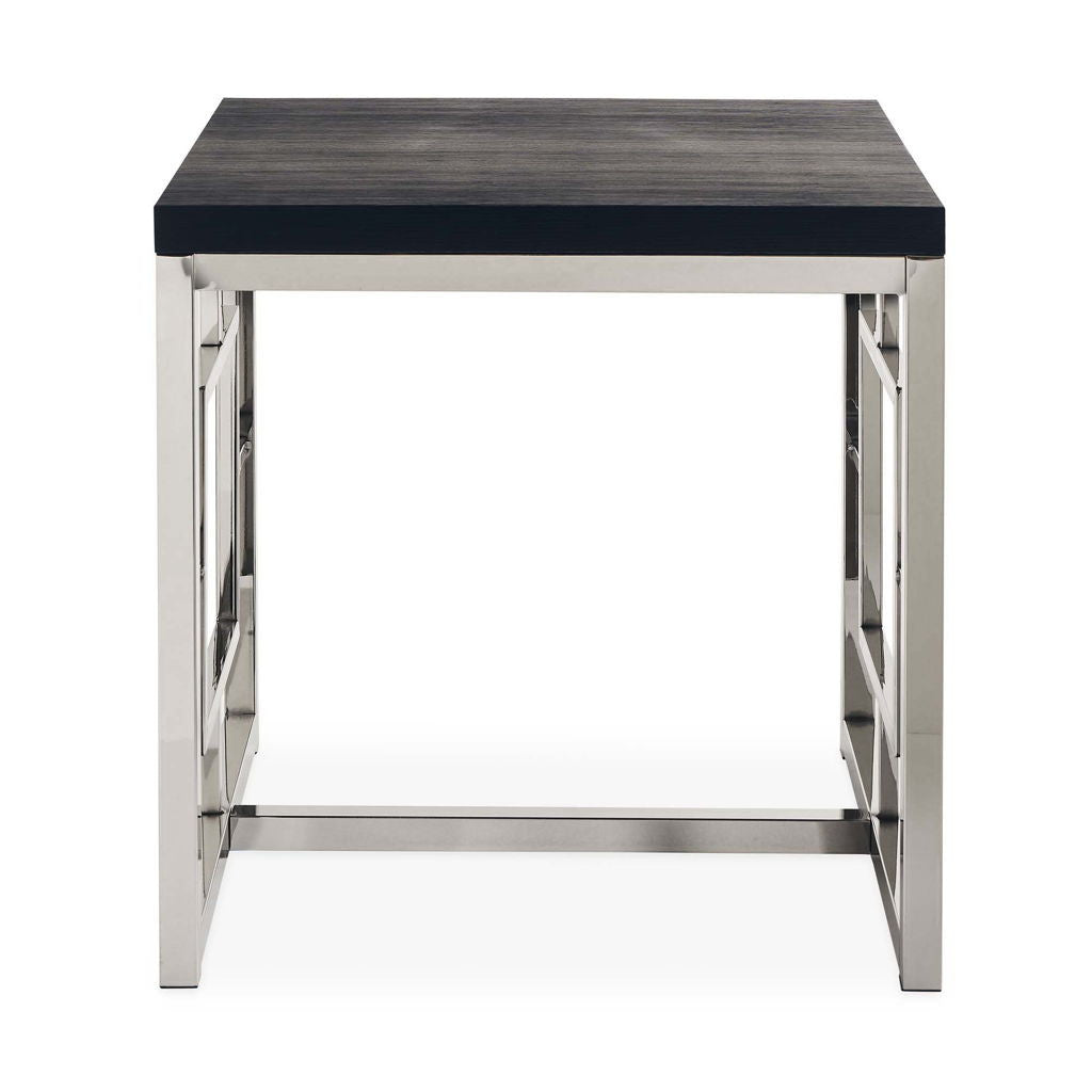 Ezra - 24" End Table - Chrome