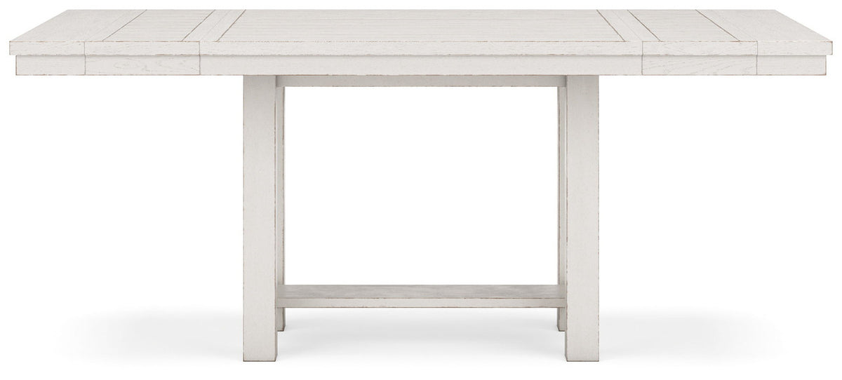 Robbinsdale - Rectangular Counter Height Dining Extension Table Set