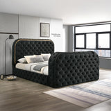 Kana - Bed With LED, Fireplace & TV Stand