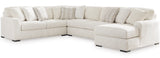 ARAMORE Neutral Poodle-Feel 152" x 106" Sectional with Chaise