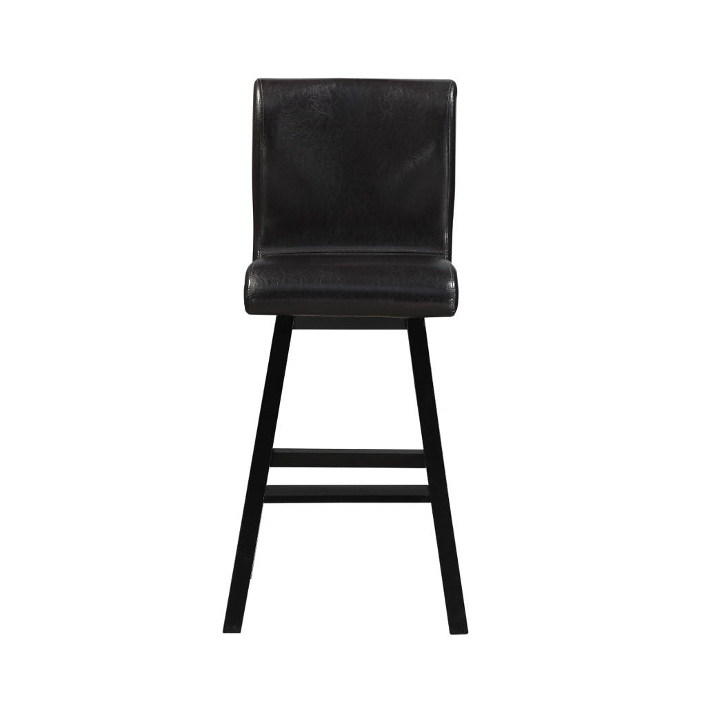 Hillshaw - Swivel Pub Height Chair (Set of 2) - Dark Brown