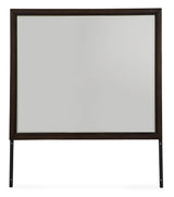 HOLLINS Grayish Brown 64" Wide x 75" Height Dresser & Mirror