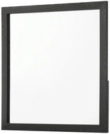 ATKINS Black & Gold 59" Wide X 73" Height Dresser & Mirror
