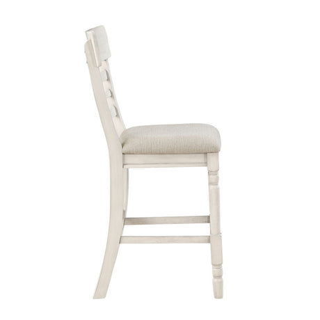 Alburgh - Counter Height Chair (Set of 2) - Light Gray