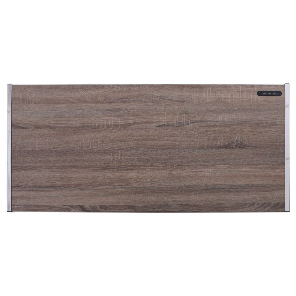 Finis - Writing Desk With USB - Weathered Oak & Chrome