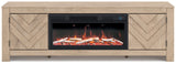 Cayboni - LG TV Stand With Fireplace Option