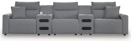 Modmax II - Reclining Sectional - Salt And Pepper