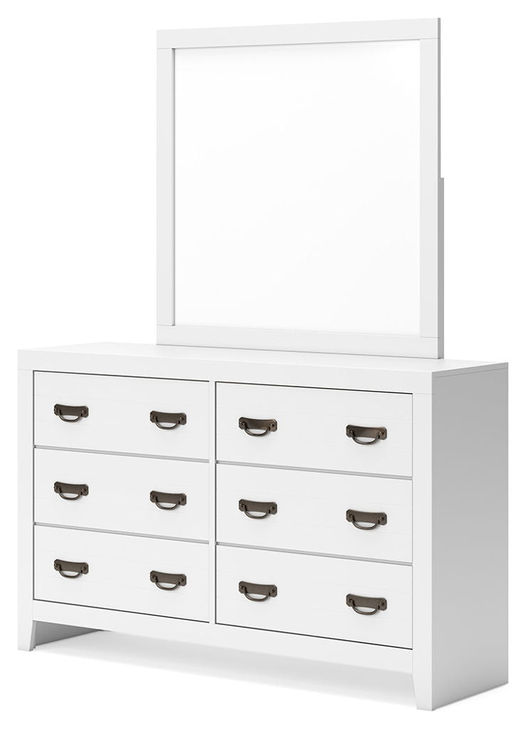 Binterglen - Dresser And Mirror - White