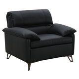 Eilene - Chair - Black Top Grain Leather