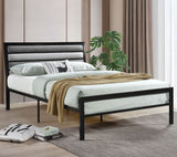 SALADO Black Metal 38" Height Platform Bed