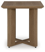 Serene Bay - Square End Table - Dark Brown