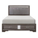 Luster - Platform Bed With Footboard Storage