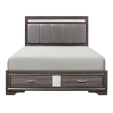 Luster - Platform Bed With Footboard Storage