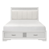 Luster - Platform Bed With Footboard Storage