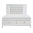 Tamsin - Platform Bed With Footboard Storage, LED Lighting
