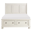 Laurelin - Sleigh Platform Bed With Footboard Storage
