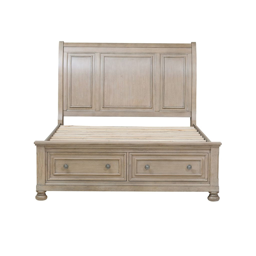 Bethel - Platform Bed With Footboard Storage