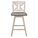 Amsonia - Swivel X-Back Pub Height Chair (Set of 2)