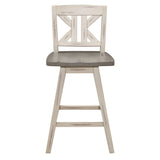 Amsonia - Swivel X-Back Pub Height Chair (Set of 2)