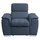 Ferriday - Chair With Pull-Out Ottoman