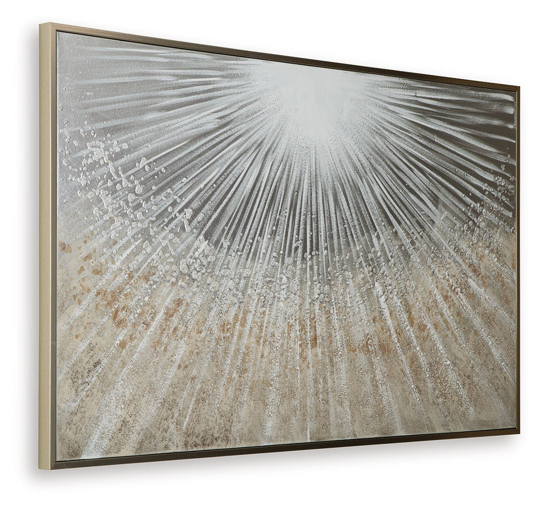 Waldard - Wall Art - Gray / Taupe / White
