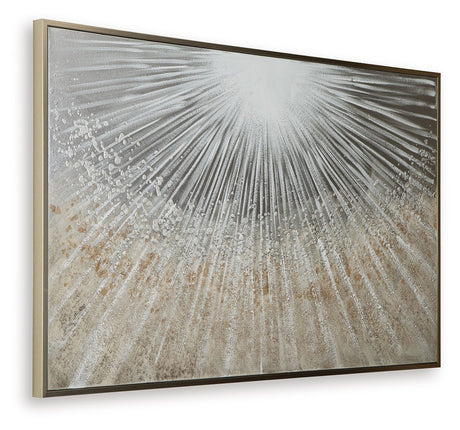 Waldard - Wall Art - Gray / Taupe / White