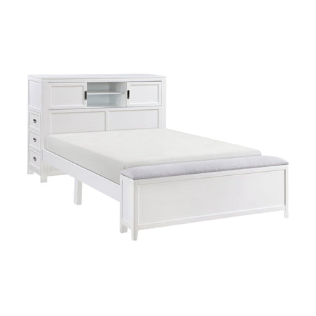 Sloane - Bookcase Bed With Hidden Desk, Stool And Storage Bench