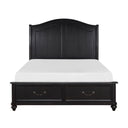 Herman - Platform Bed With Storage Footboard