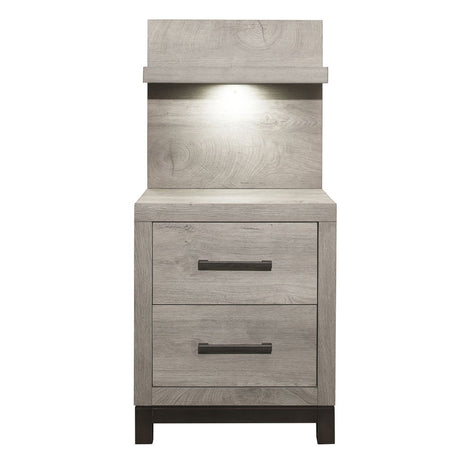 Zephyr - Nightstand With Wall Panel
