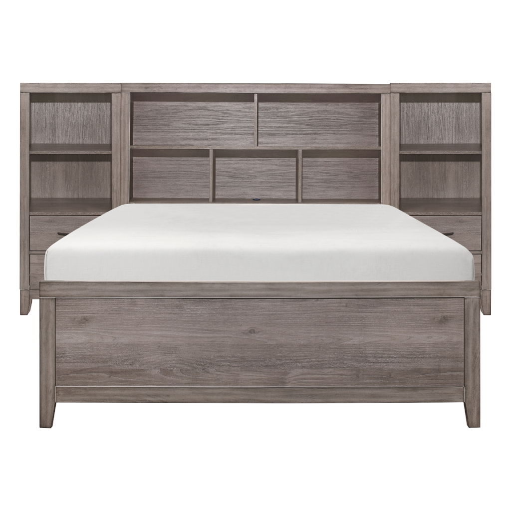 Woodrow - 4 Piece Wall Bed With Toy Boxes (Bed, 2 Panels, Toy Boxes)