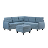 Garren - Sectional With Storage And Ottoman