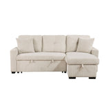 Rhett - 3 Piece Reversible Sectional With Pull-Out Bed And Hidden Storage