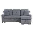 Rhett - 3 Piece Reversible Sectional With Pull-Out Bed And Hidden Storage