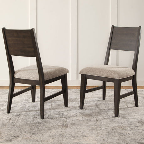 Norvell - Side Chair - Gray / Brown