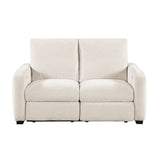Vera - Power Double Reclining Loveseat With USB Charging Ports - Beige